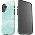 Mint Marbling iPhone 16 Plus Impact Case